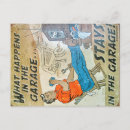 Recherche de garage vintage cartes postales Rétro