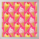 Recherche de glace kawaii posters Rose
