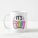 Recherche de vendredi tasses Typographie