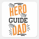 Recherche de père héros autocollants Anniversaire du père