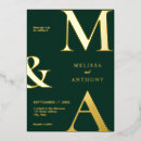 Recherche de emerald green mariage invitations Moderne