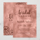Recherche de métal invitations Rose doré