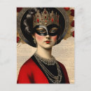 Recherche de mascarades cartes postales Rouge