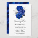 Recherche de royal blue bridal shower invitations Floral