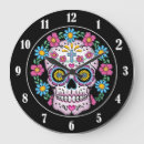 Recherche de crâne coloré horloges Dia de los muertos