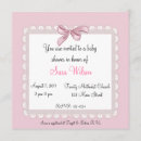 Recherche de nourrisson carrées invitations Fille