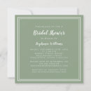 Recherche de sage green bridal shower invitations Future mariée