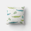 Recherche de crocodile coussins Aquarelle