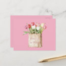 Recherche de tulipe blanche cartes postales Rose