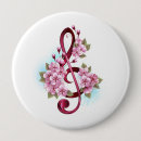 Recherche de notes musicales badges Clef