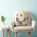 Recherche de peinture de chien coussins Floral