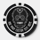 Recherche de crâne jetons poker Jour des morts