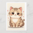 Recherche de chat 11x16 invitations Kawaii