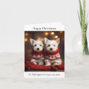 Recherche de westies mignons vœux cartes Chien