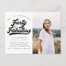 Recherche de photo 40 ans invitations Moderne