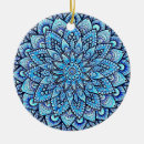 Recherche de mandala bleu ornements Yoga