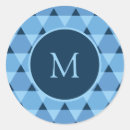 Recherche de bleu triangle autocollants Motif