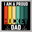 Recherche de père fier posters Hockey