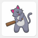 Recherche de souris de chat autocollants Drôle