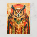 Recherche de conception de hibou cartes postales Animal