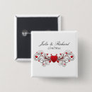 Recherche de faveur de mariage badges Coeur
