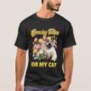 Recherche de jardinier drôle tshirts Chat