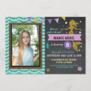 Recherche de gold mermaid anniversaire invitations Rose