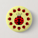 Recherche de coccinelle badges Illustration