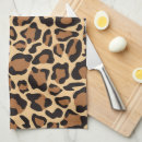 Recherche de motif léopard cuisine linges Moderne