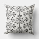 Recherche de noir blanc floral coussins Damer