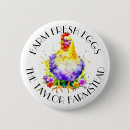 Recherche de oeufs de poule badges Poulet