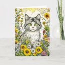Recherche de chat gris et blanc vœux cartes Contenu générationnel