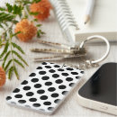 Recherche de pois noir blanc porteclés Motif