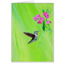 Recherche de peinture colibri vœux cartes Colibris