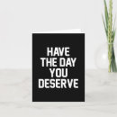 Recherche de karma vœux cartes Sarcasme