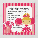 Recherche de pom pom girl invitations Rayures