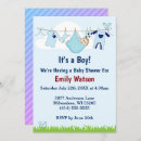 Recherche de clothesline baby shower invitations Mignon