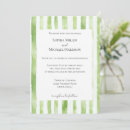 Recherche de rayé mariage invitations Vert