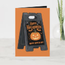 Recherche de halloween citrouille anniversaire cartes Noir