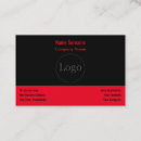 Recherche de texte standard cartes visite Logo