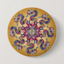Recherche de dragons chinois badges Rouge