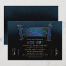 Recherche de saphir bleu marine invitations Élégant