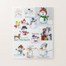 Recherche de bonhommes de neige puzzles Hiver