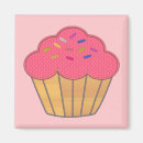 Recherche de cupcakes refrigérateur magnets Pâtisserie