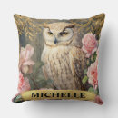 Recherche de hibou blanc coussins Floral