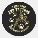 Recherche de tatouage de chien autocollants Amour