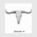 Recherche de crâne taureau autocollants Cowboy