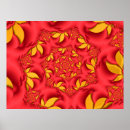 Recherche de conception de fractale art Rouge