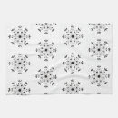 Recherche de flocons neige cuisine linges Noir