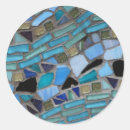 Recherche de mosaïque en verre autocollants Bleu